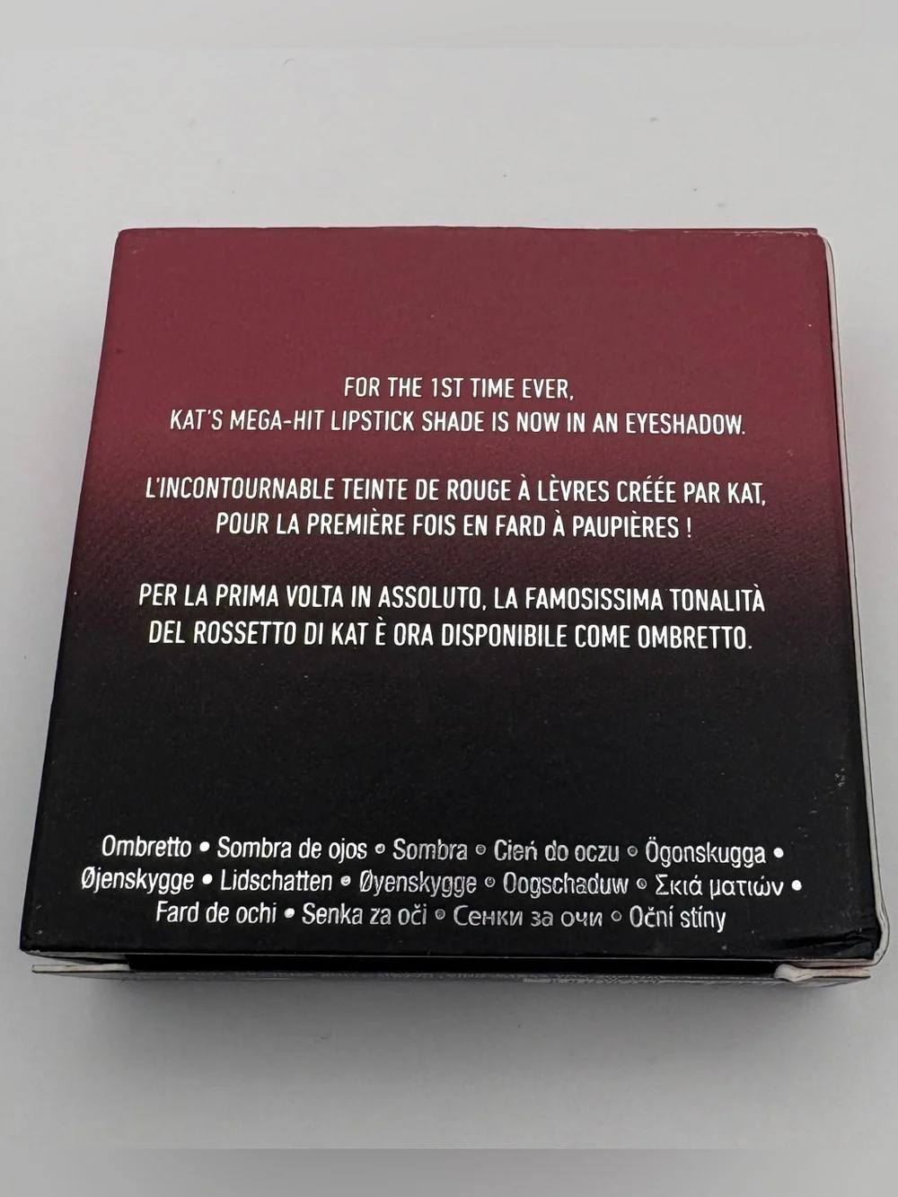 Kat Von D Lolita Eyeshadow Blush Matte Pressed Powder Vegan Makeup Compact Box